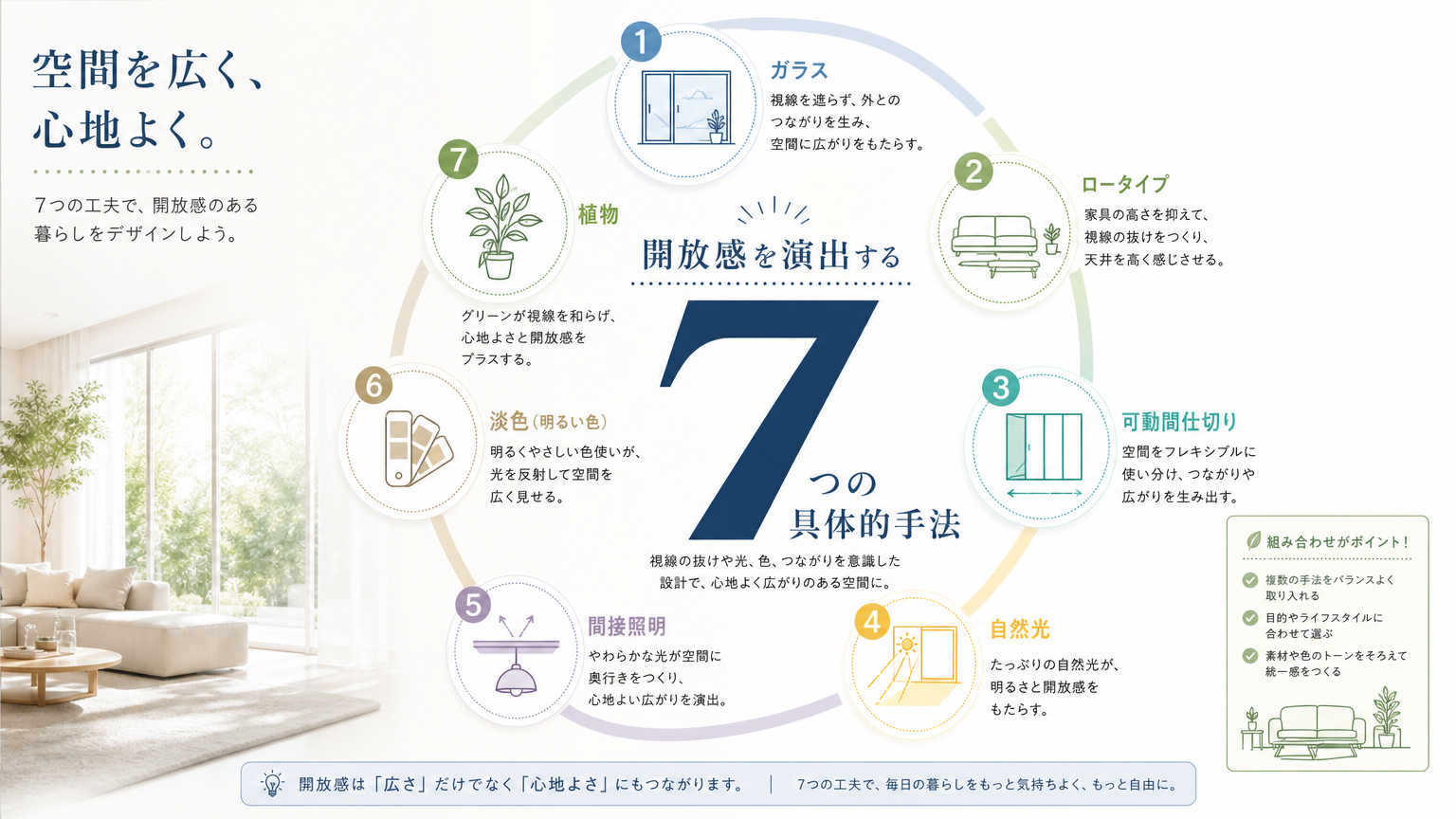 開放感を演出する7つの具体的手法